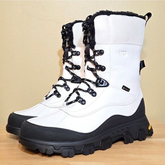 UGG Adirondack Meridian Gore-Tex Extreme Boots White 1143839 Women's Size 9 - Picture 1 of 8